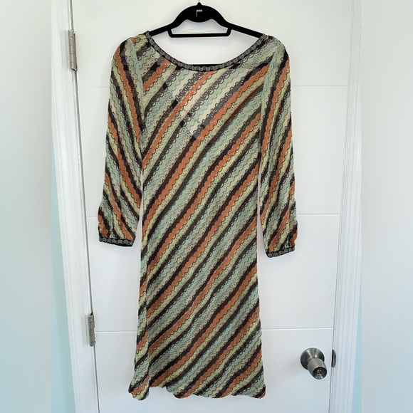 Missoni chevron crochet knit kaftan beach cover up dress 8 - Picture 1 of 8